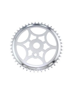 Steel Chainring SS-315 1/2 X 1/8 46t Chrome.